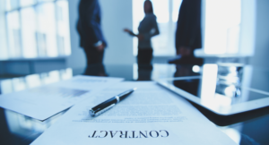 Firma de un contrato